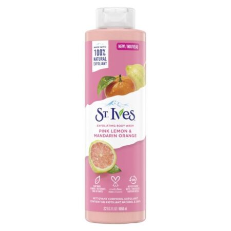 St Ives Pink Lemon And Mandarin Orange Exfoliating Body Wash 650ml