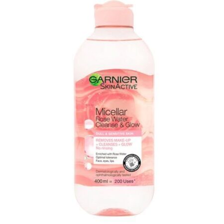 Garnier Rose Glow Micellar Cleansing Water-400ml, For Dull Skin